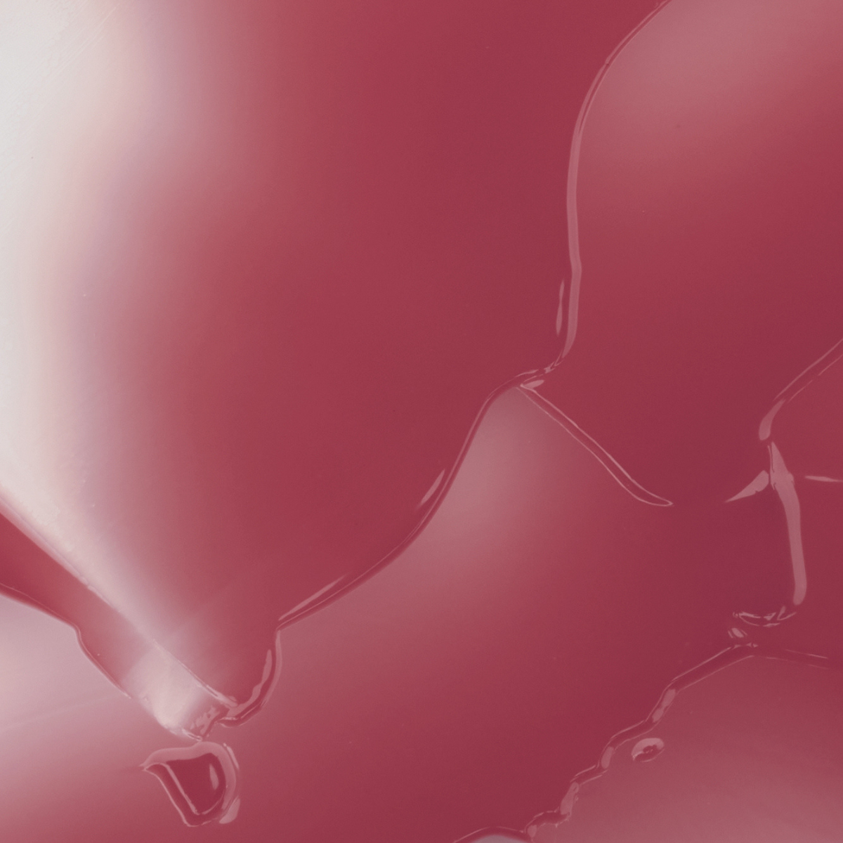 Close-up texture swatch of Muzigae Mansion Icy Glow Lip Gloss in 04 Divine, showcasing its luminous glossy finish