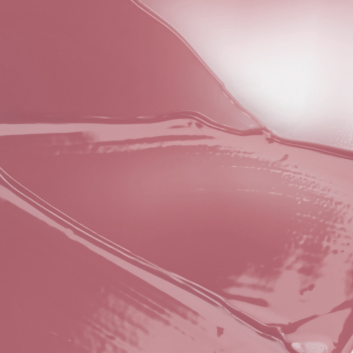 Close-up texture swatch of Muzigae Mansion Icy Glow Lip Gloss in 09 Chill, showcasing its luminous glossy finish