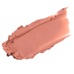 Close-up texture swatch of Muzigae Mansion Moodwear Blur Semi-Matte Lipstick in 003 Nuddy, showcasing its soft semi-matte finish