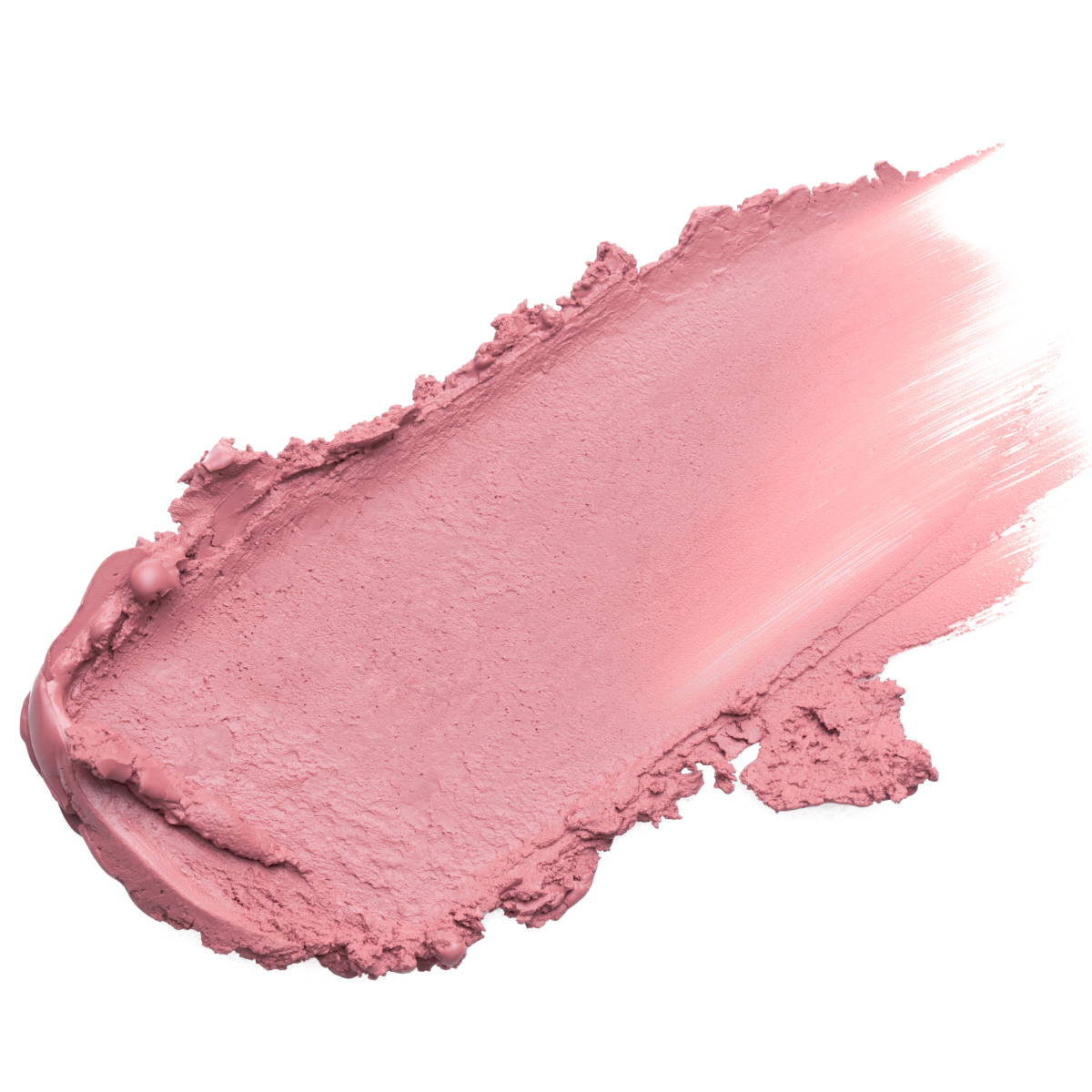 Close-up texture swatch of Muzigae Mansion Moodwear Blur Semi-Matte Lipstick in 005 Babe, showcasing its soft semi-matte finish