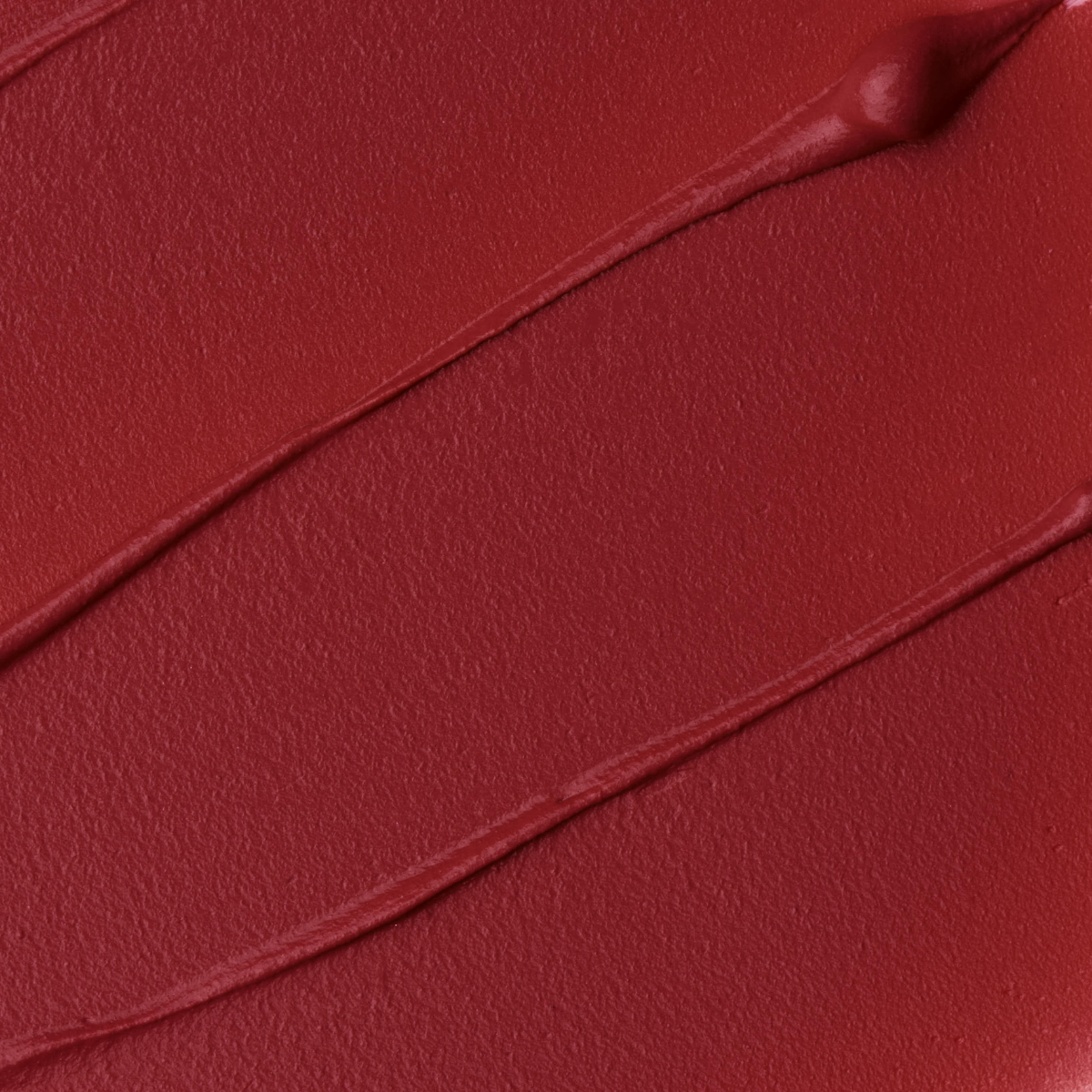 Close-up texture swatch of Muzigae Mansion Objet Liquid Lip Tint in Dominant 008, showcasing its smooth matte finish
