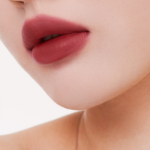 Muzigae Mansion Objet Liquid Lip Tint Perception 009 applied on lips, showing smooth matte finish
