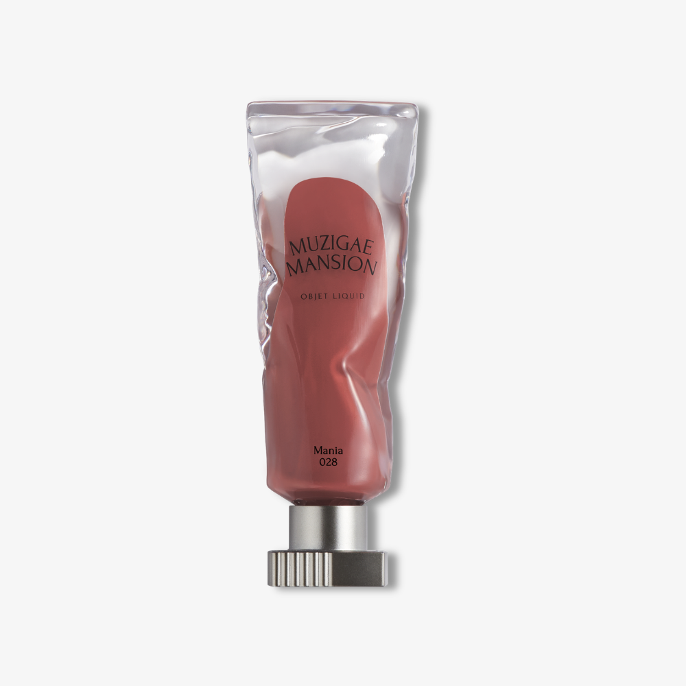 Muzigae Mansion Objet Liquid Lip Tint in 028 Mania - Product Packaging
